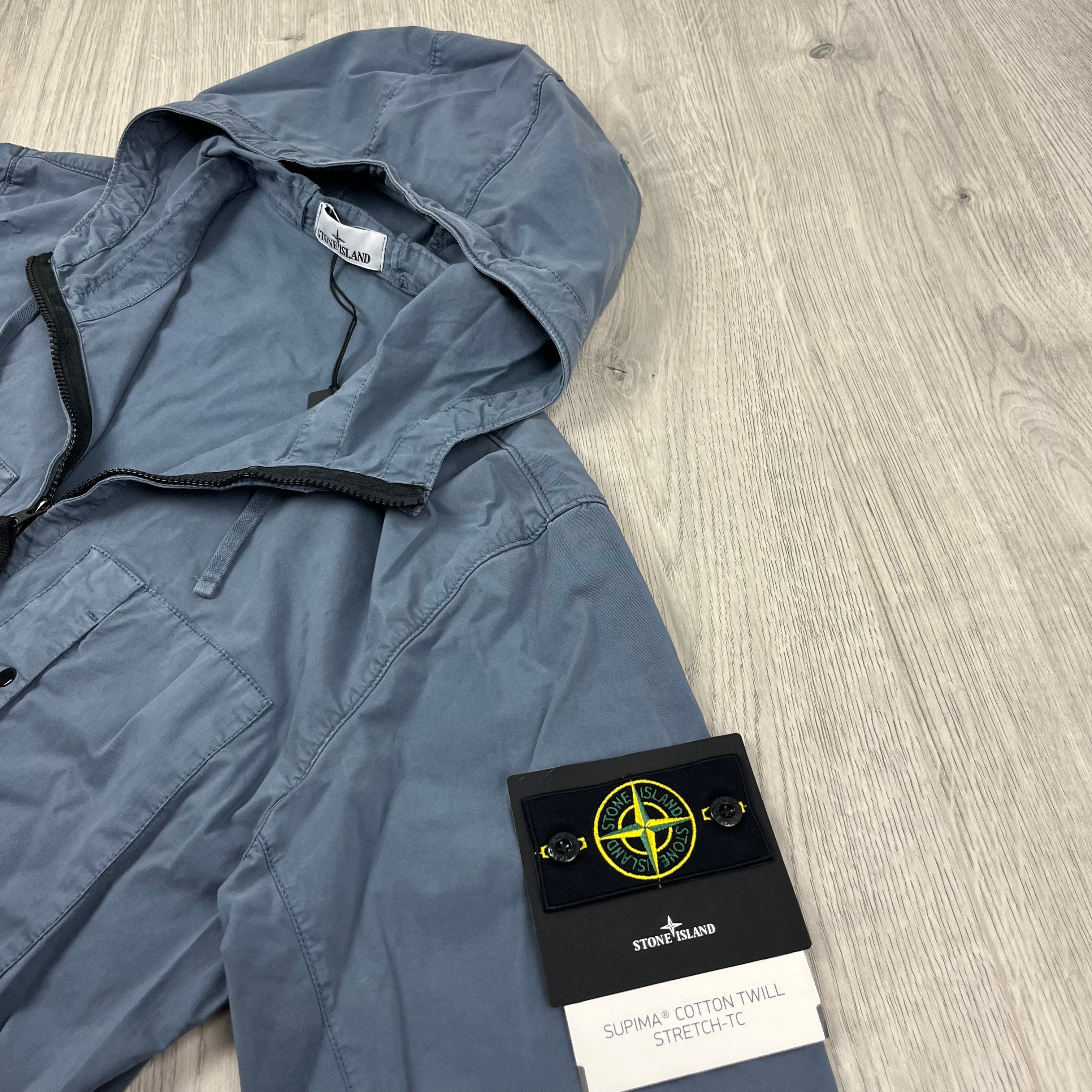 Stone Island Supima Jacket - Avio Blue -Usfansport