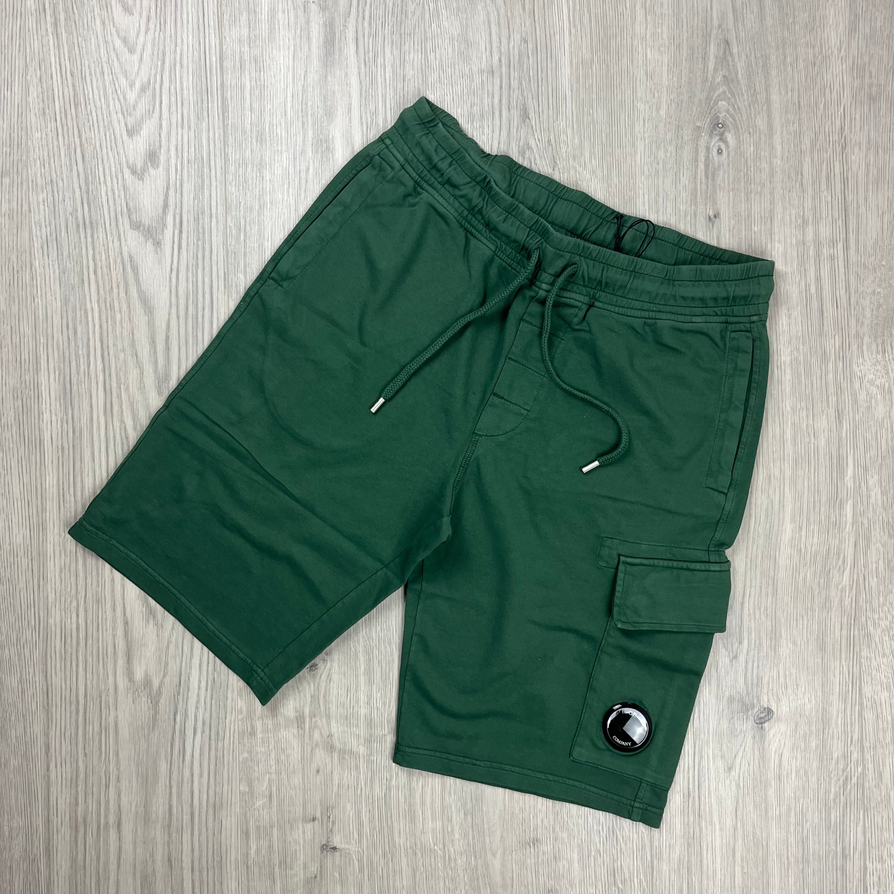 CP Company Jersey Shorts - Duck Green -Usfansport