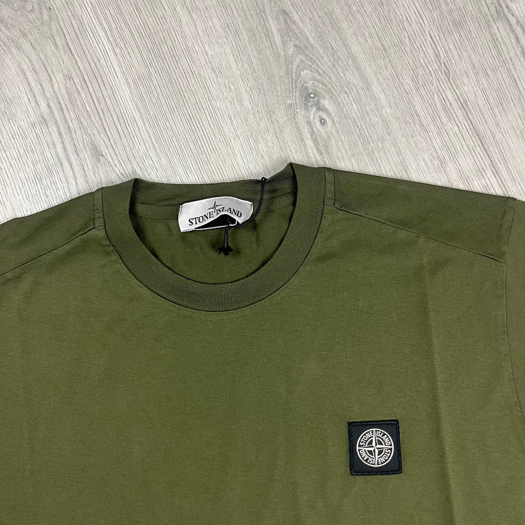 Stone Island Patch T-Shirt - Olive -Usfansport