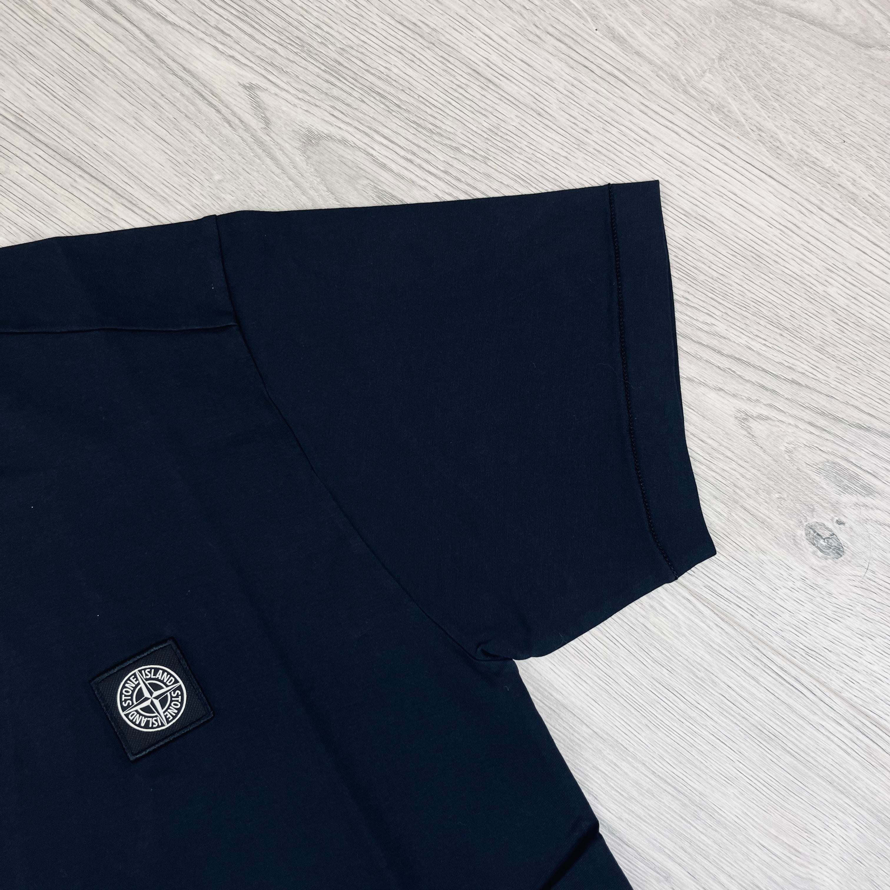 Stone Island Patch T-Shirt - Navy -Usfansport