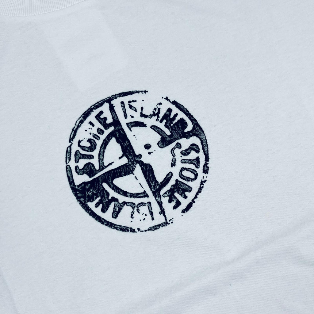 Stone Island Printed T-Shirt - White -Usfansport