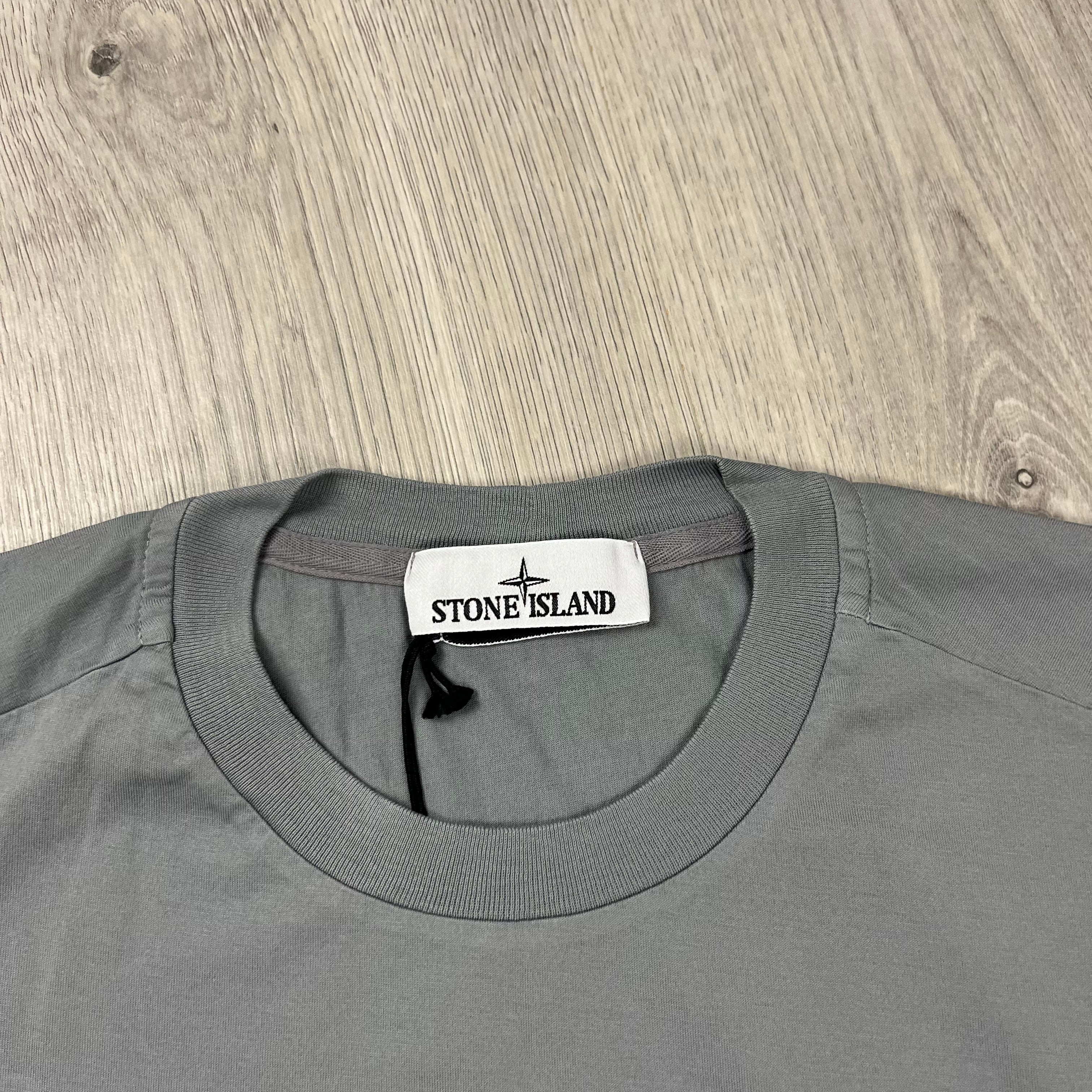 Stone Island Patch T-Shirt - Grey -Usfansport
