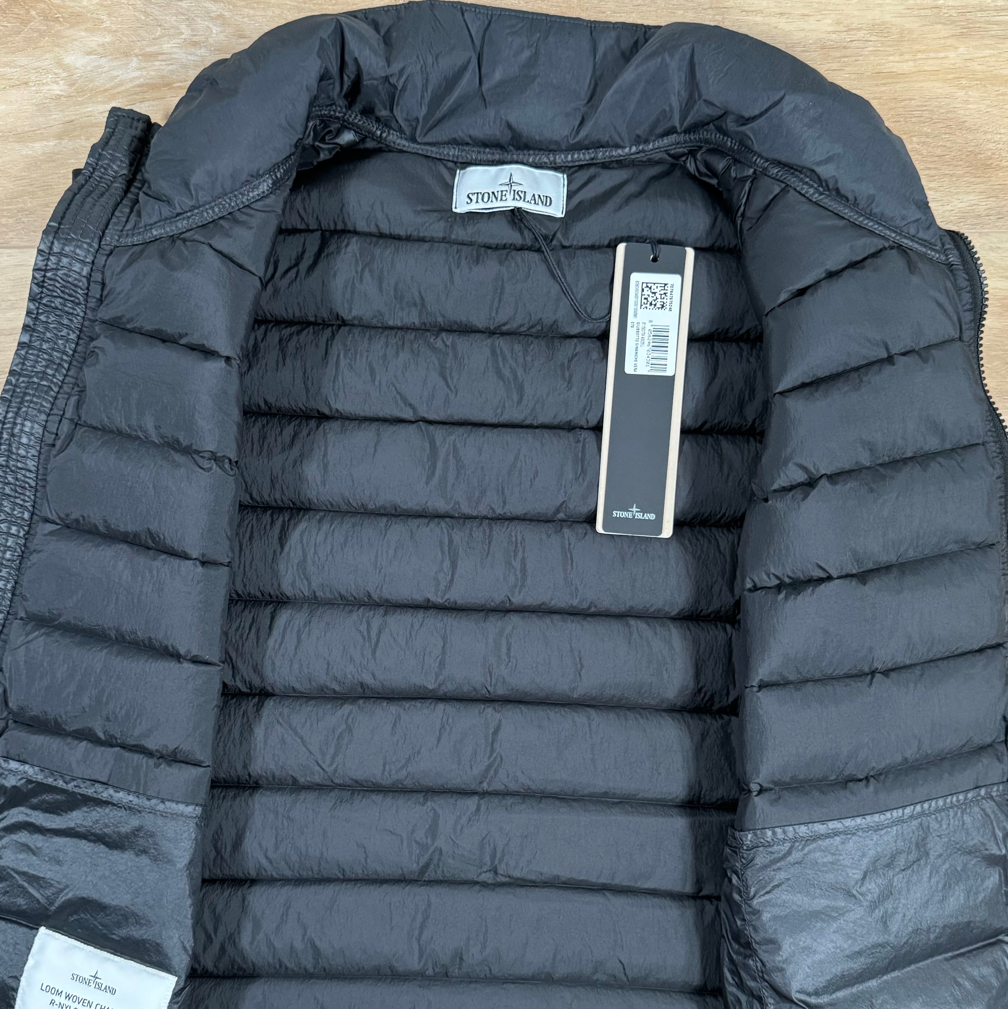 Stone Island Nylon Down-TC Vest in Black -Usfansport