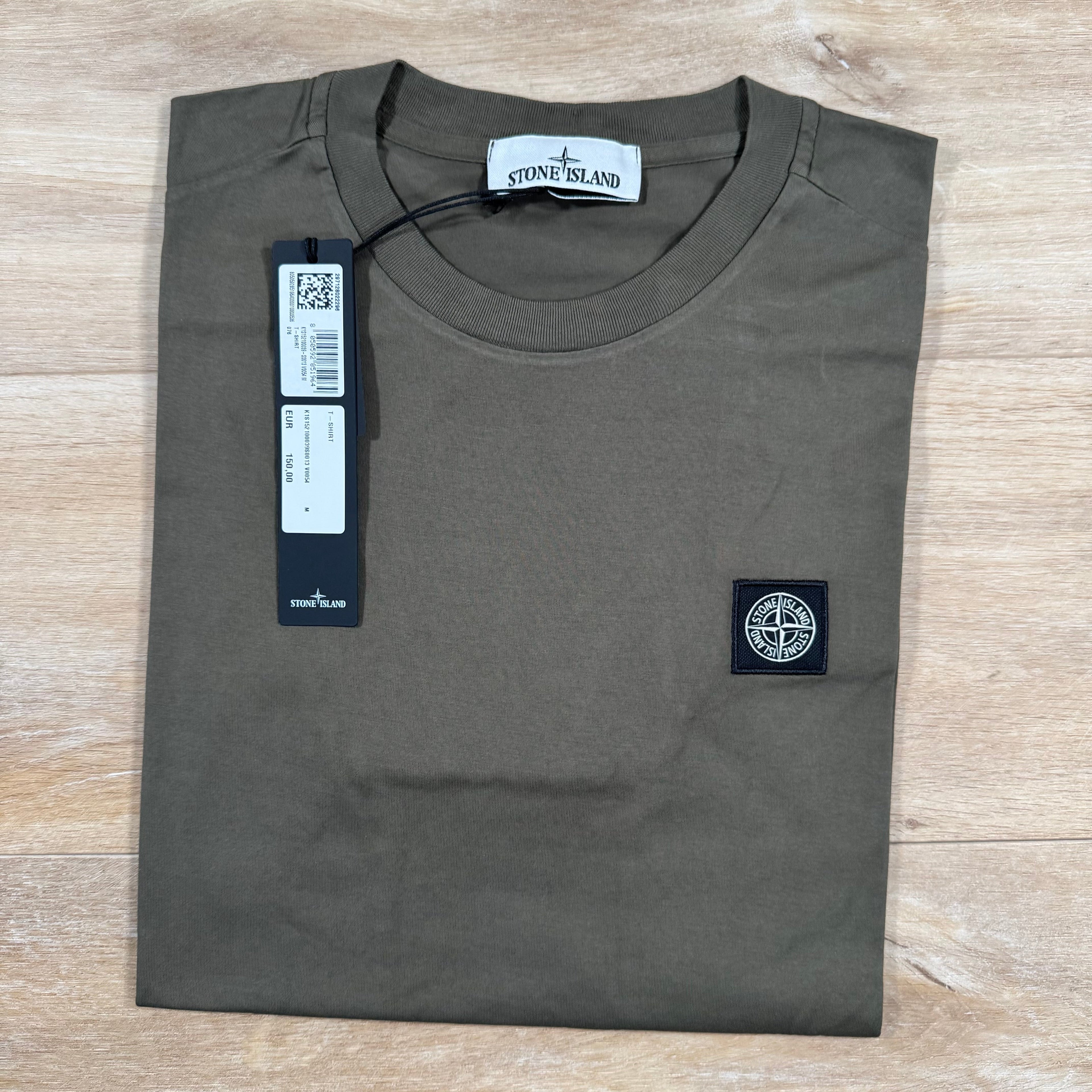 Stone Island Patch Logo T-Shirt in Military Green -Usfansport