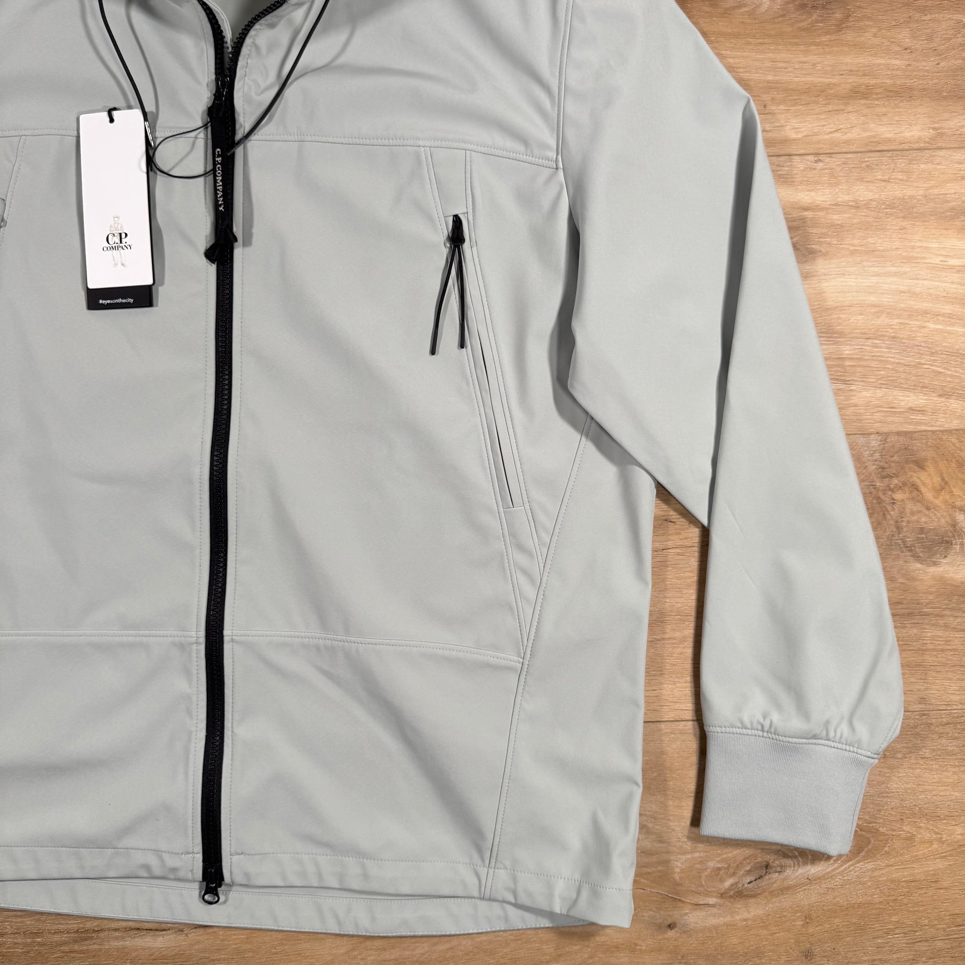 CP Company Shell-R Goggle Jacket in Blue Fox - Grey -Usfansport