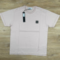 Stone Island Patch Logo T-Shirt in Antique Rose -Usfansport