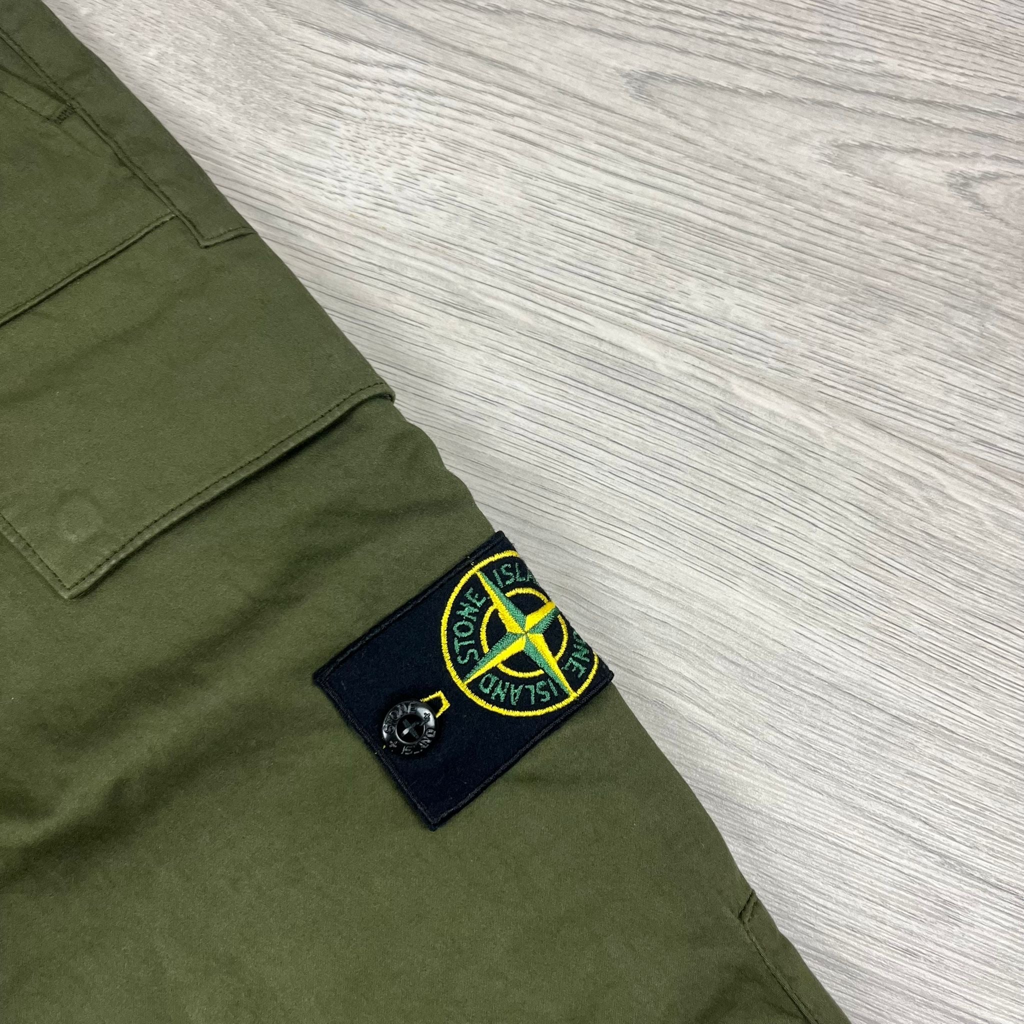 Stone Island Cargo Trousers - Olive -Usfansport