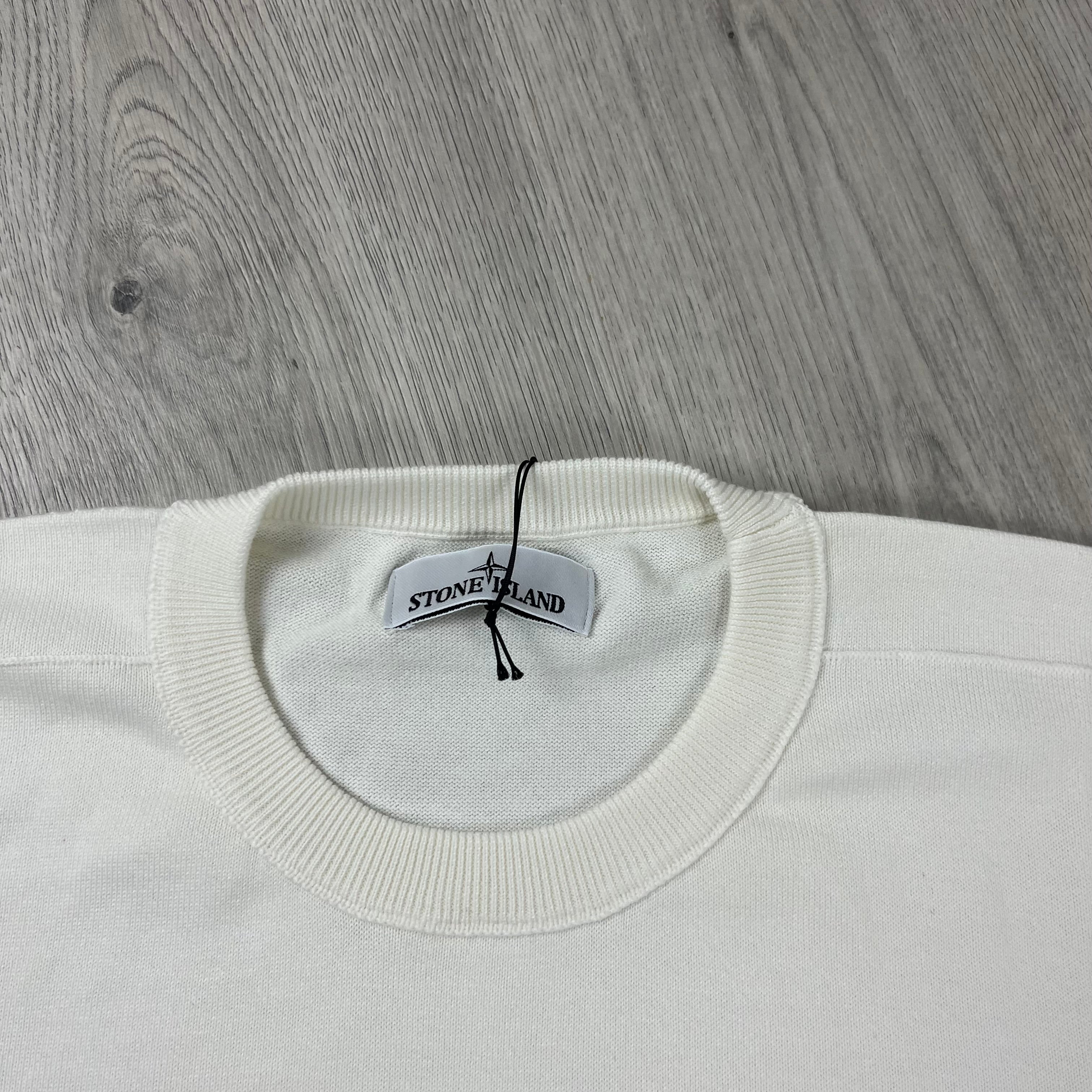 Stone Island Knit Sweatshirt - White -Usfansport