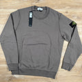 Stone Island Garment Dyed Crewneck Sweatshirt in Walnut Brown -Usfansport