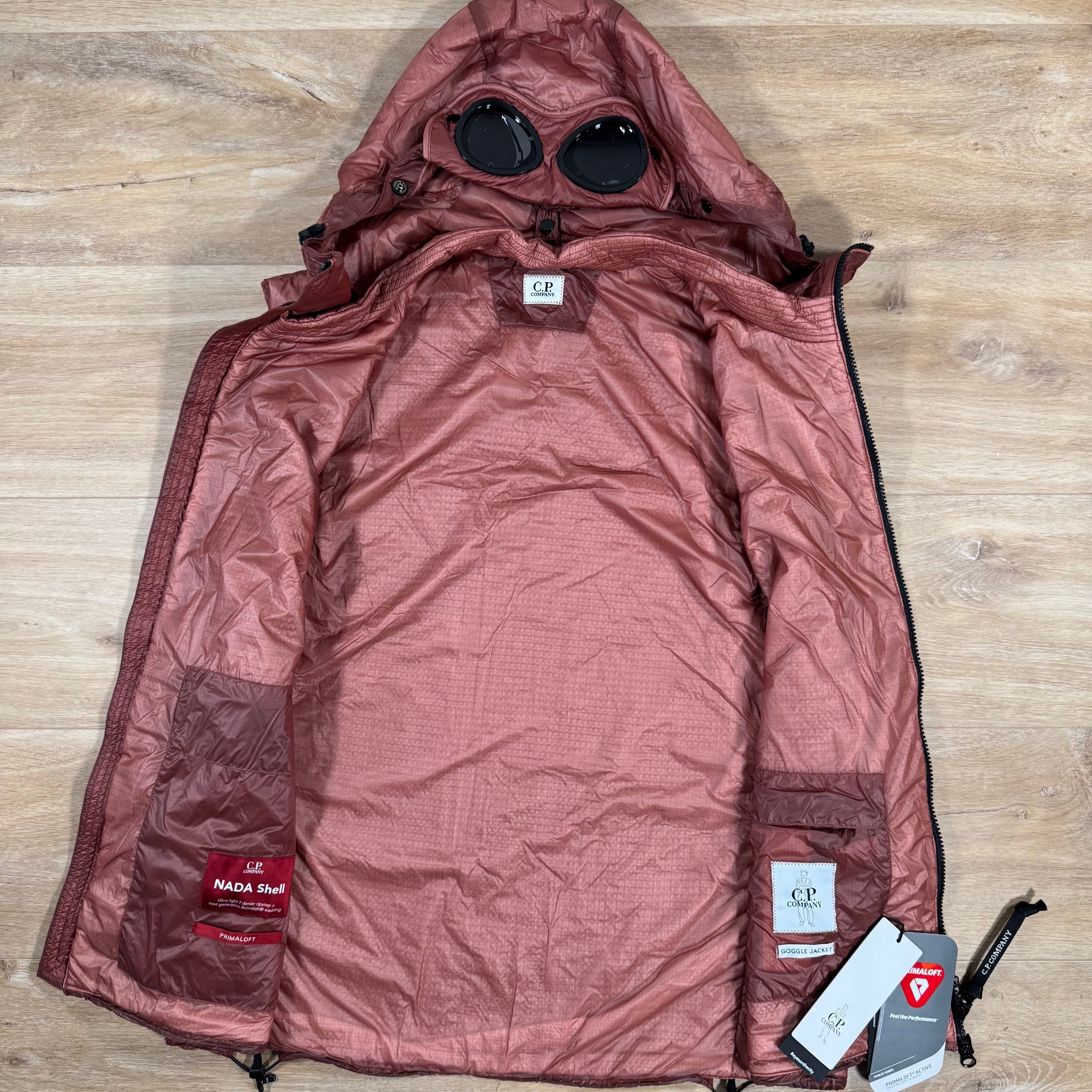 CP Company Nada Shell Primaloft Goggle Vest in Canyon Clay - Pink -Usfansport