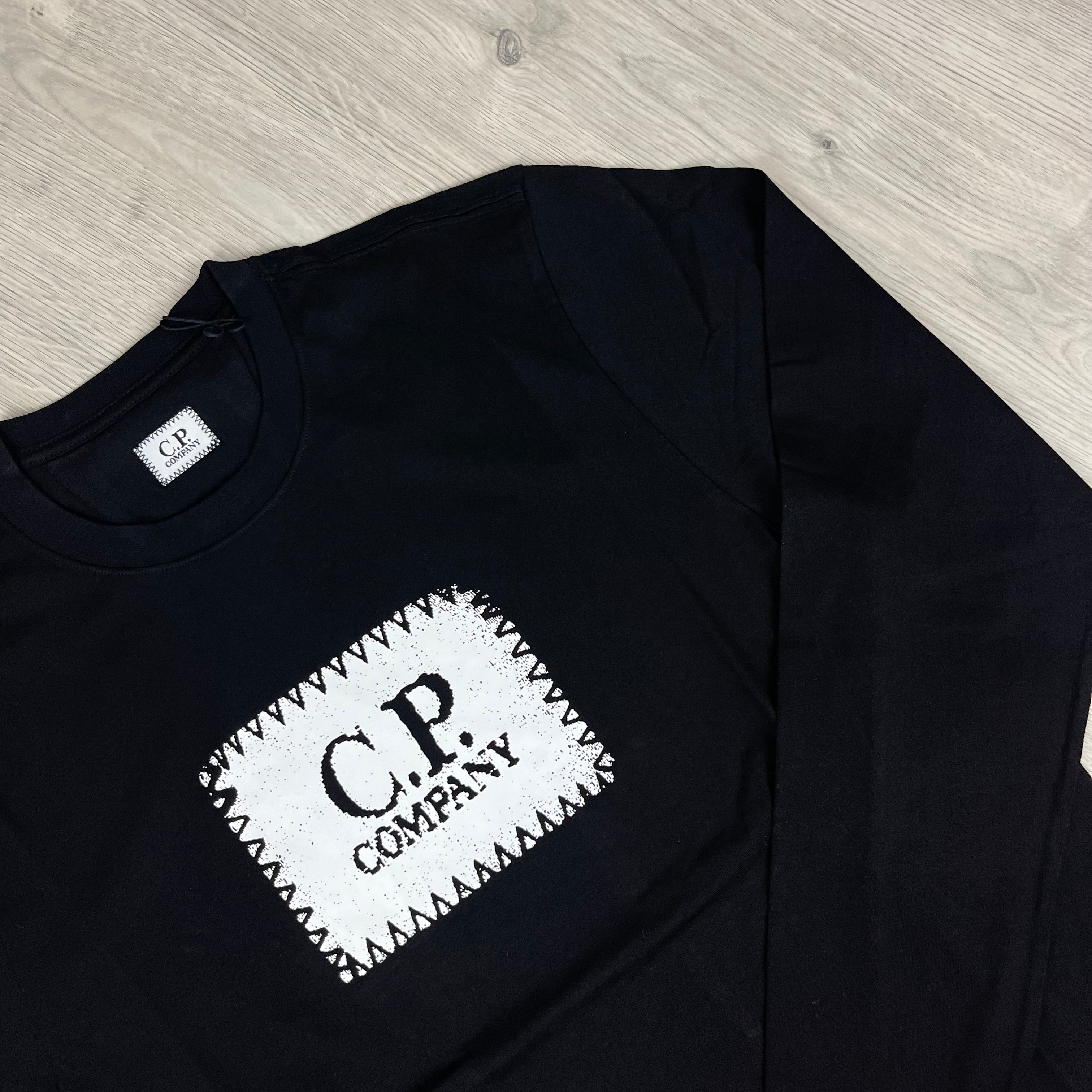 CP Company Stamp T-Shirt - Black -Usfansport