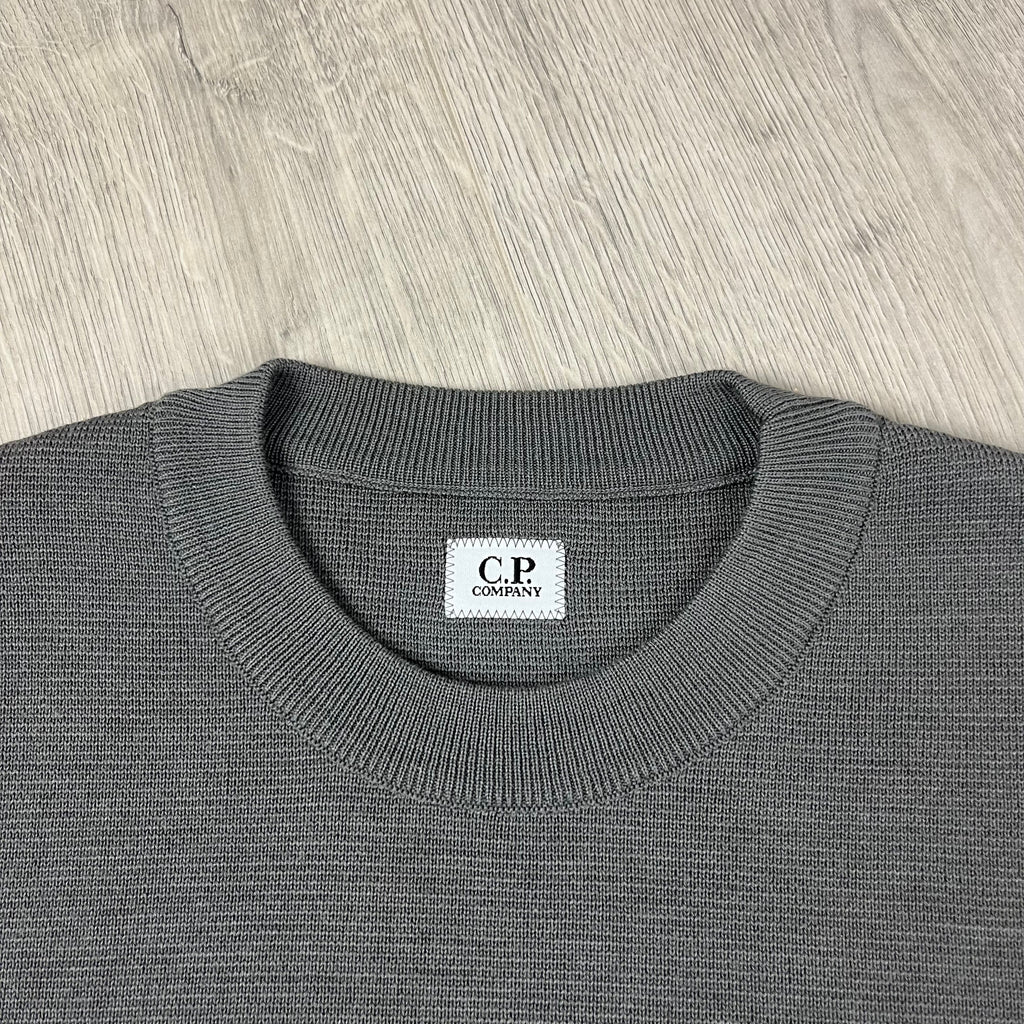 CP Company Knit Sweatshirt - Gunmetal -Usfansport