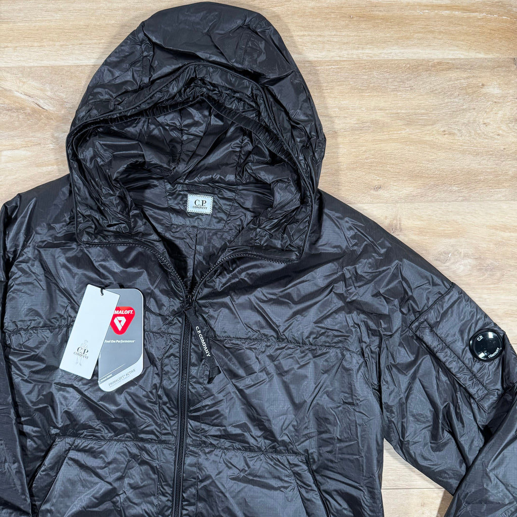 CP Company Nada Shell Lens Padded Jacket in Black -Usfansport
