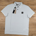 Stone Island Organic Cotton Pique Polo Shirt in Sky Blue -Usfansport