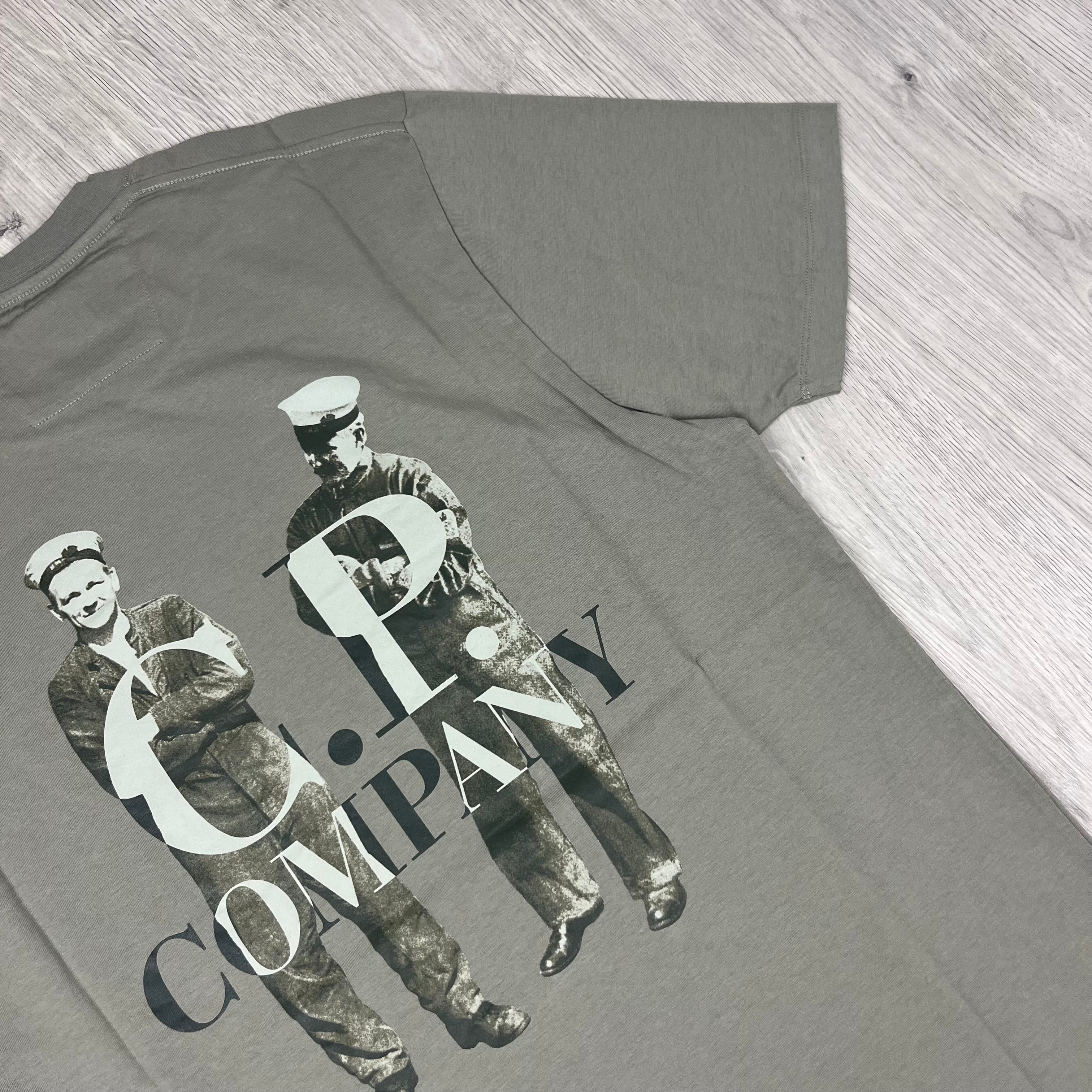 CP Company Sailor T-Shirt - Fungi Grey -Usfansport
