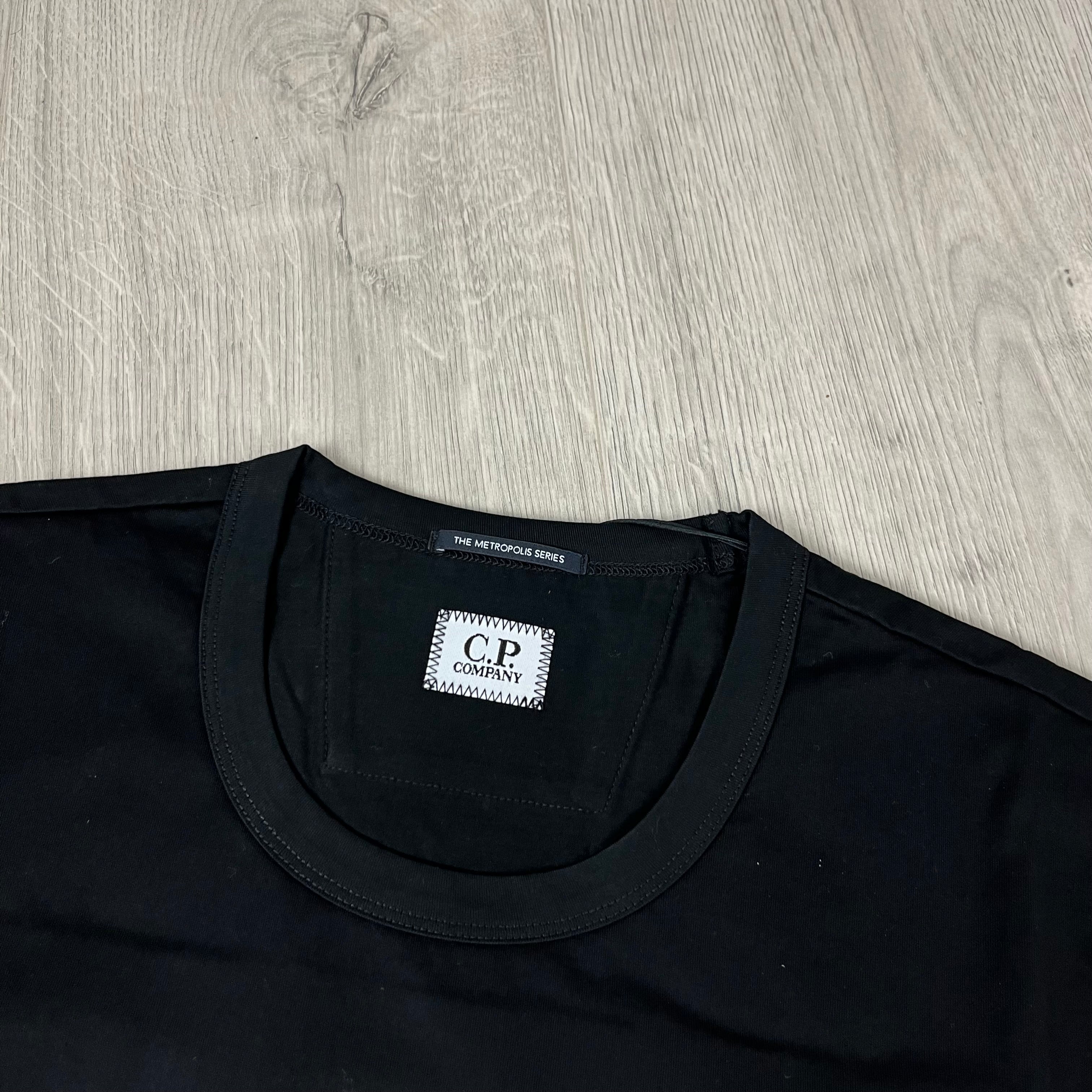 CP Company Metropolis T-Shirt - Black -Usfansport