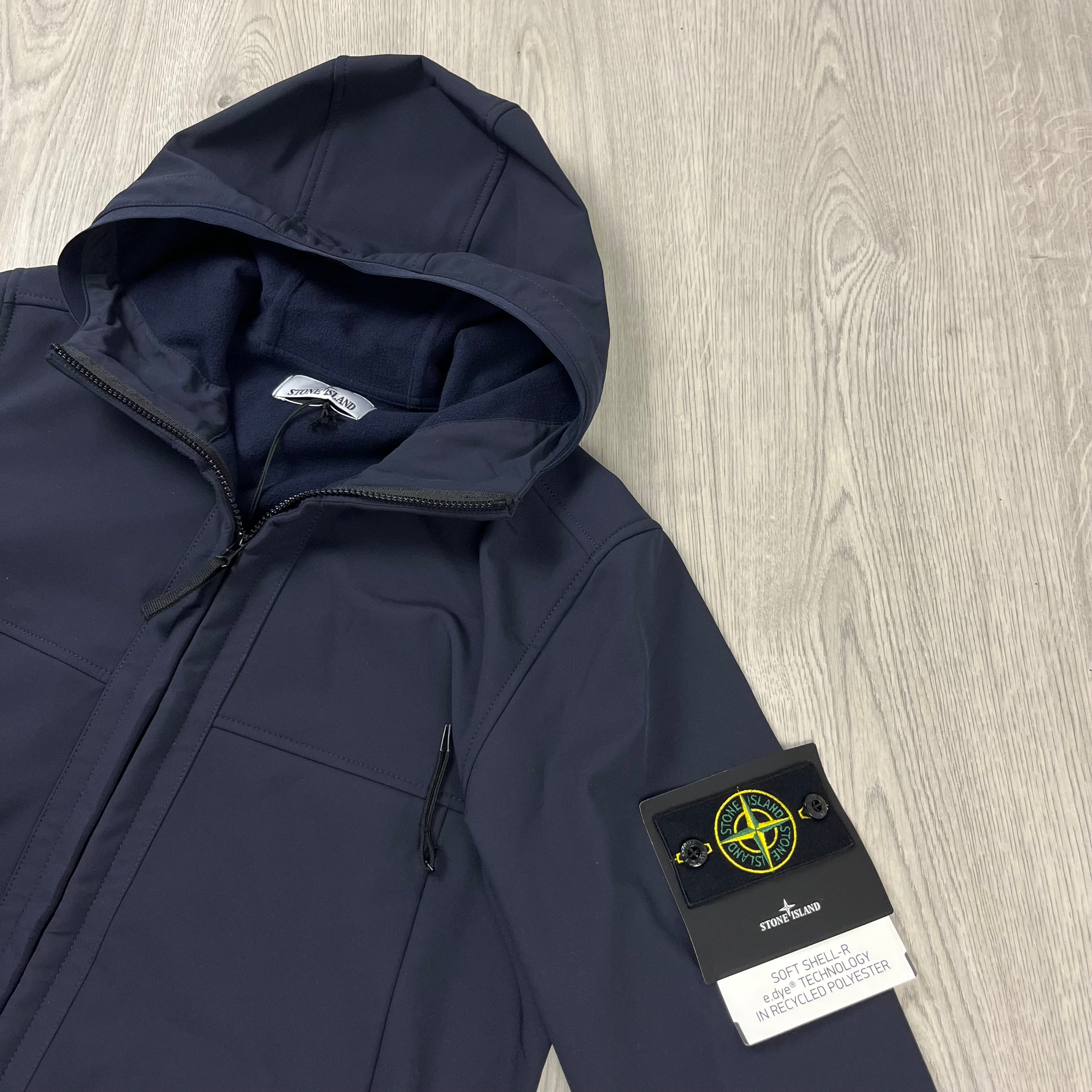 Stone Island Shell Jacket - Navy -Usfansport