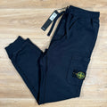 Stone Island Slim Fit Cargo Sweatpants in Navy -Usfansport