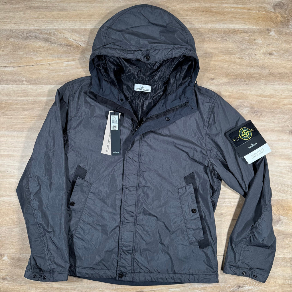 Stone Island Crinkle Reps R-NY Jacket in Charcoal Grey -Usfansport