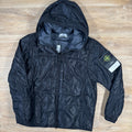 Stone Island Run-Proof Nylon Mesh-TC Reversible Jacket in Black -Usfansport