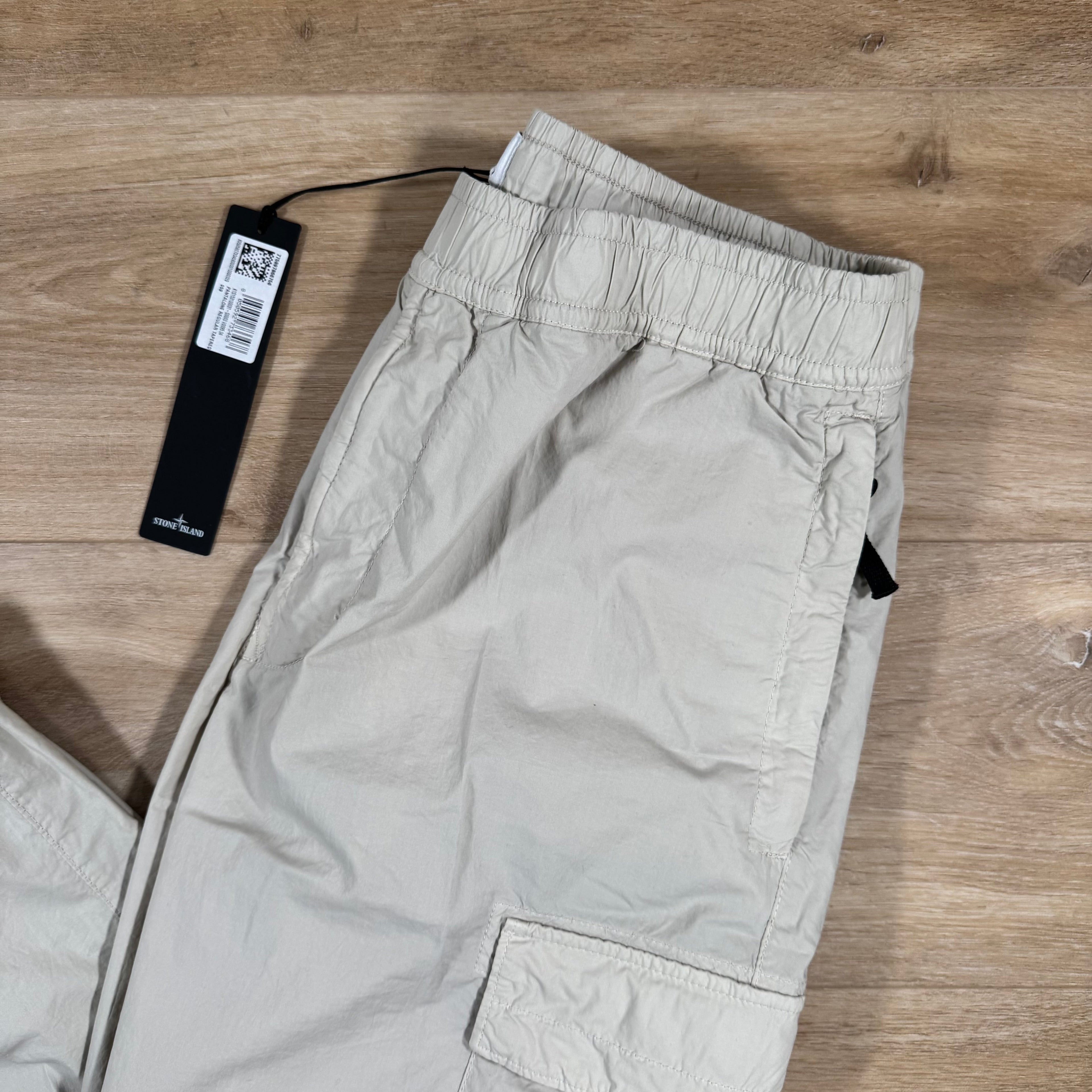 Stone Island Stretch Cotton Tela Cargo Pants in Sand -Usfansport