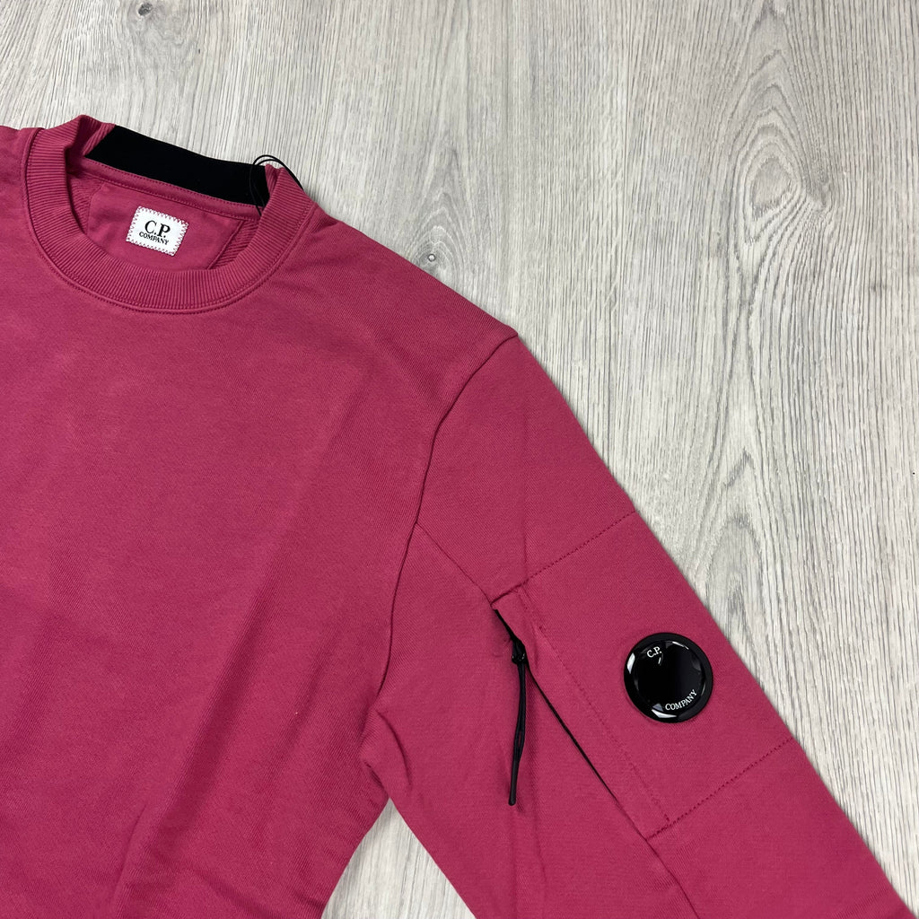 CP Company Raised Fleece Sweatshirt - Red Bud -Usfansport