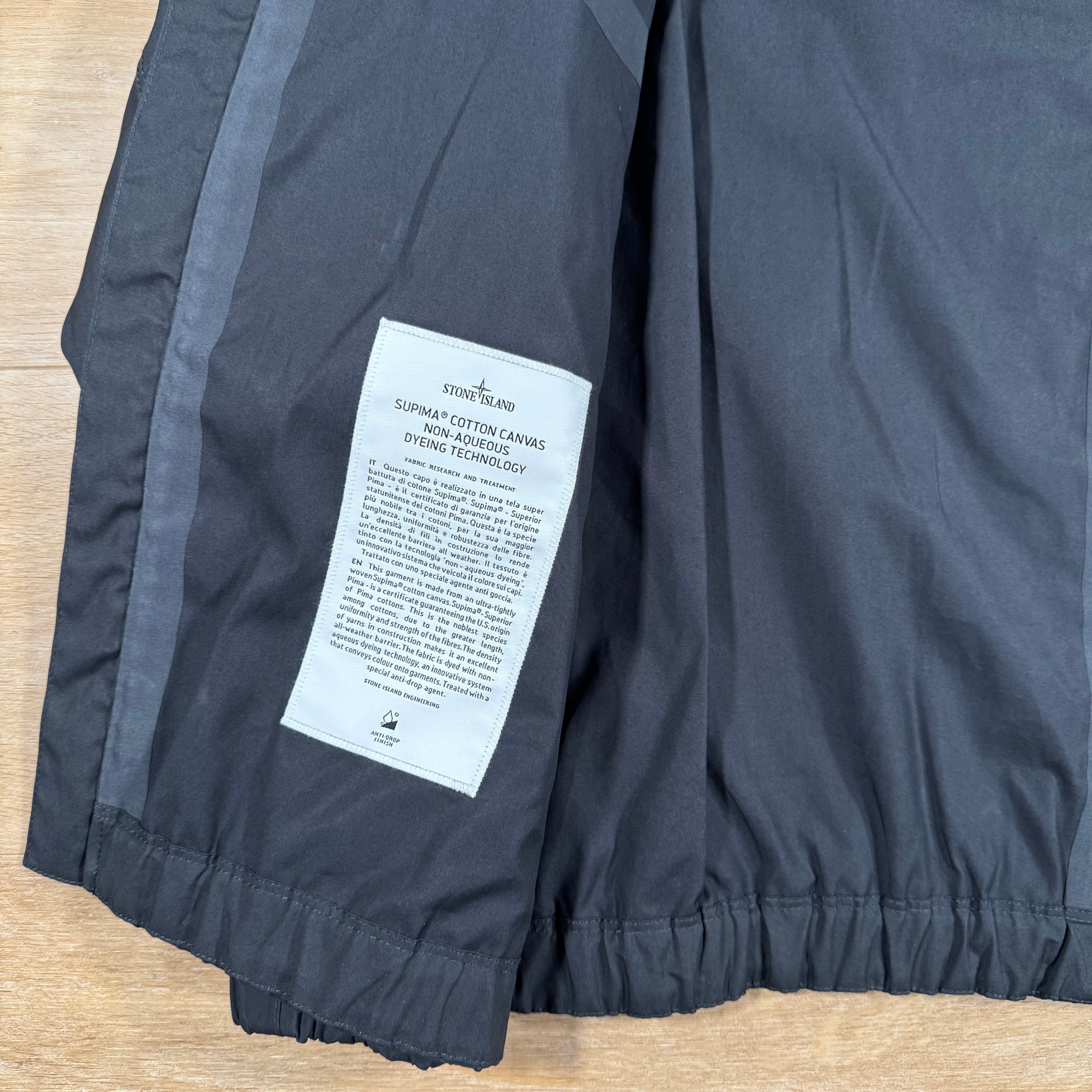 Stone Island Supima Canvas Jacket in Navy -Usfansport