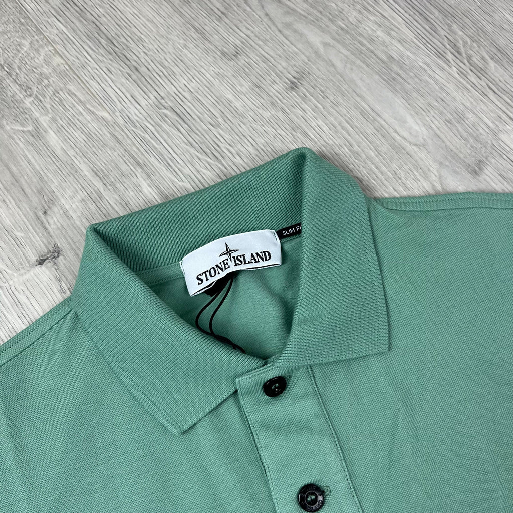 Stone Island Patch Polo Shirt - Mint -Usfansport