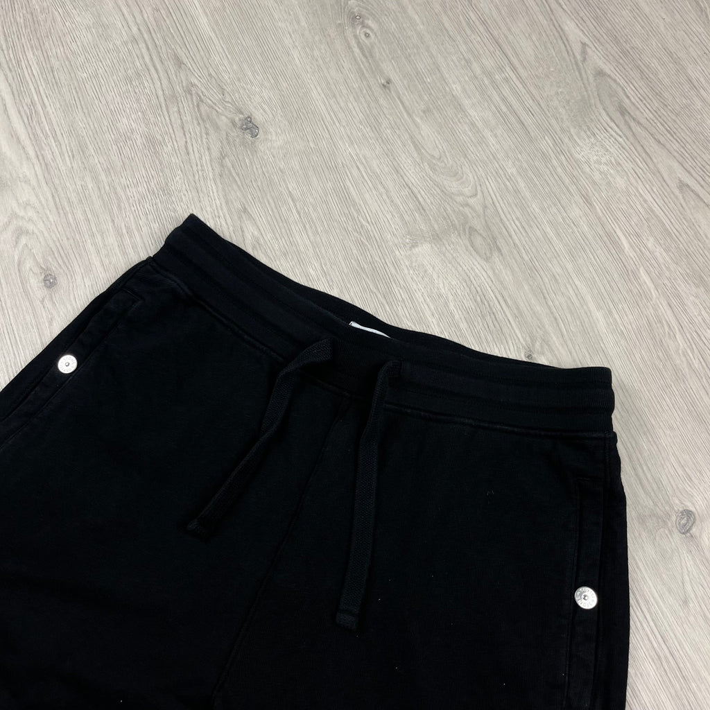 Stone Island Dyed Jersey Shorts - Black -Usfansport