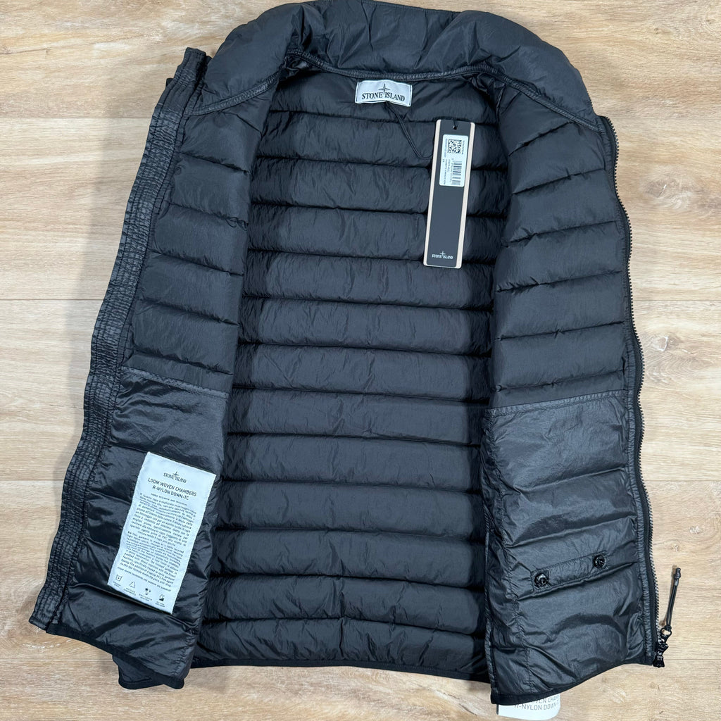 Stone Island Nylon Down-TC Vest in Black -Usfansport
