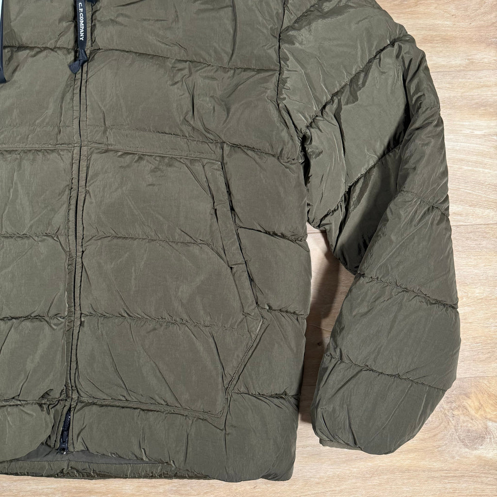 CP Company Chrome-R Goggle Down Jacket in Ivy Green -Usfansport