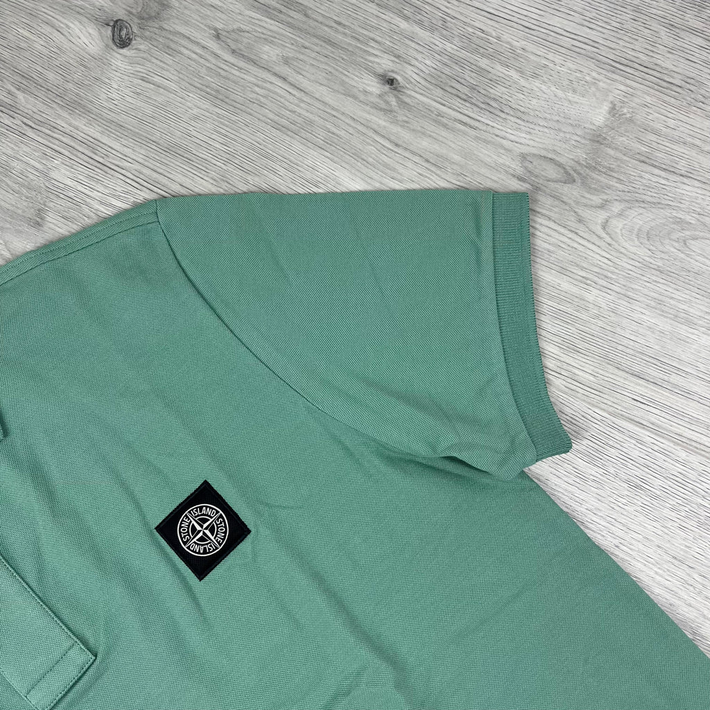 Stone Island Patch Polo Shirt - Mint -Usfansport