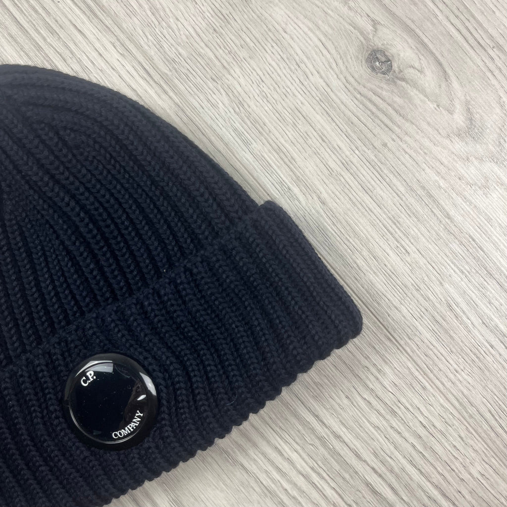 CP Company Lens Beanie - Navy -Usfansport
