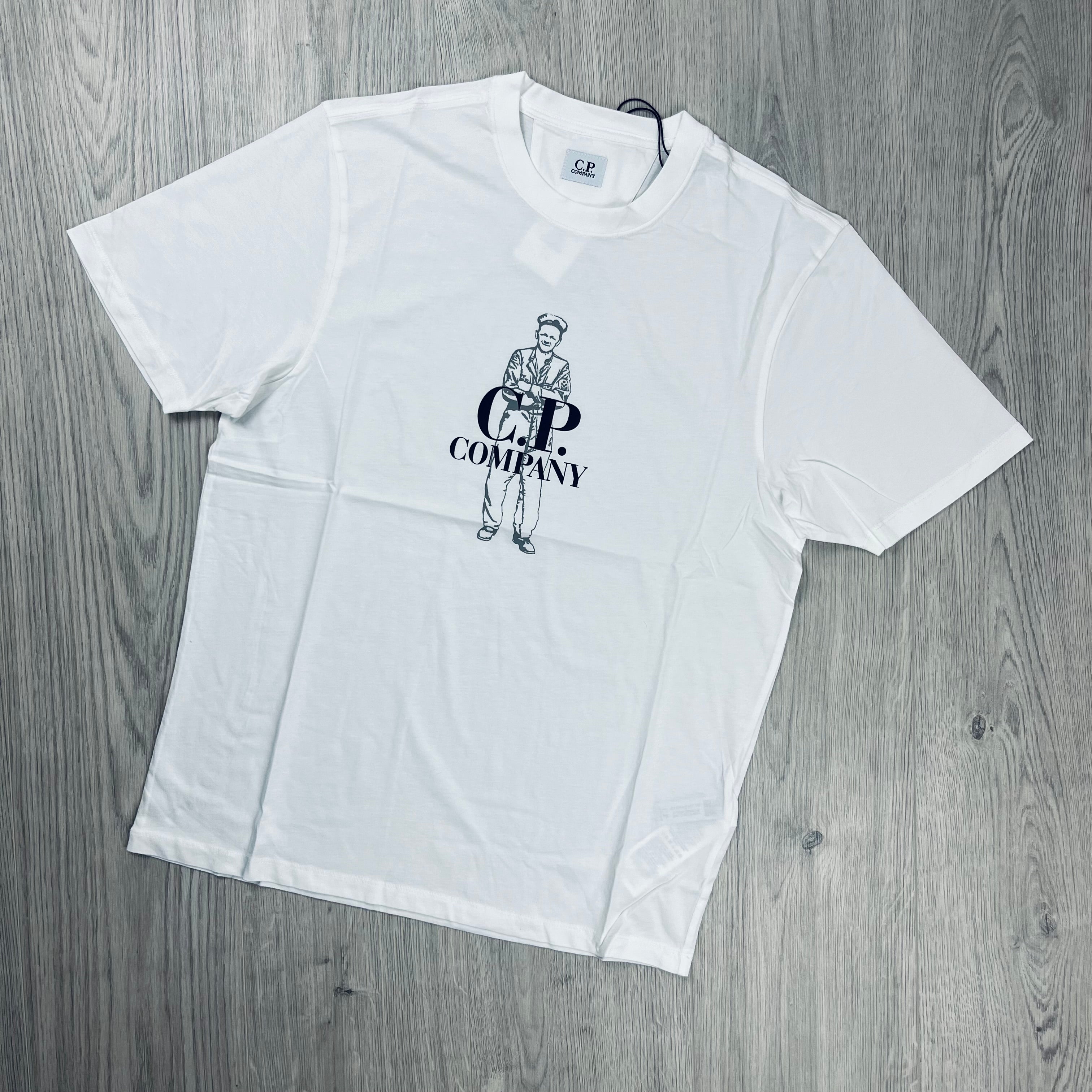 CP Company Sailor T-Shirt - White -Usfansport