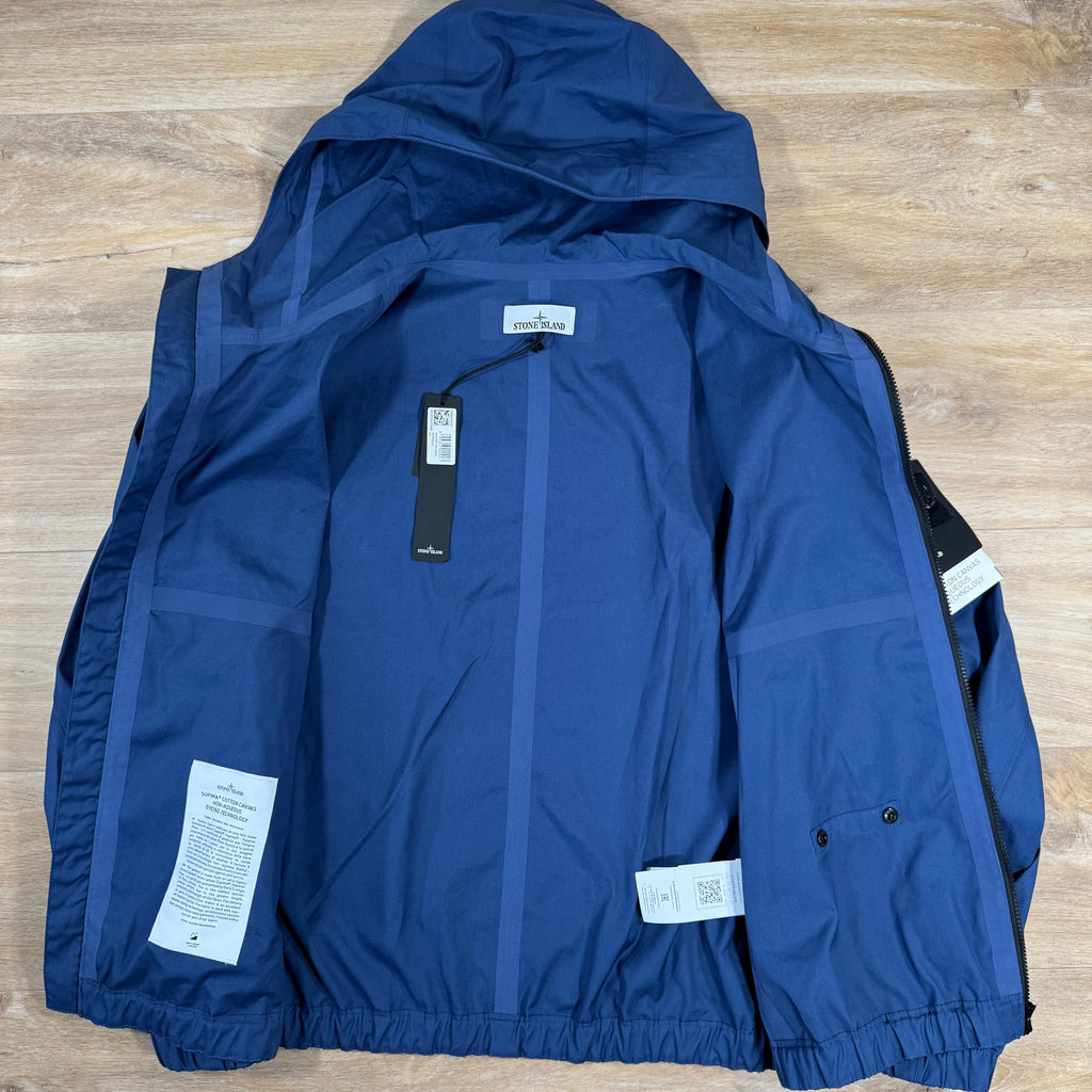 Stone Island Supima Canvas Jacket in Marine Blue -Usfansport