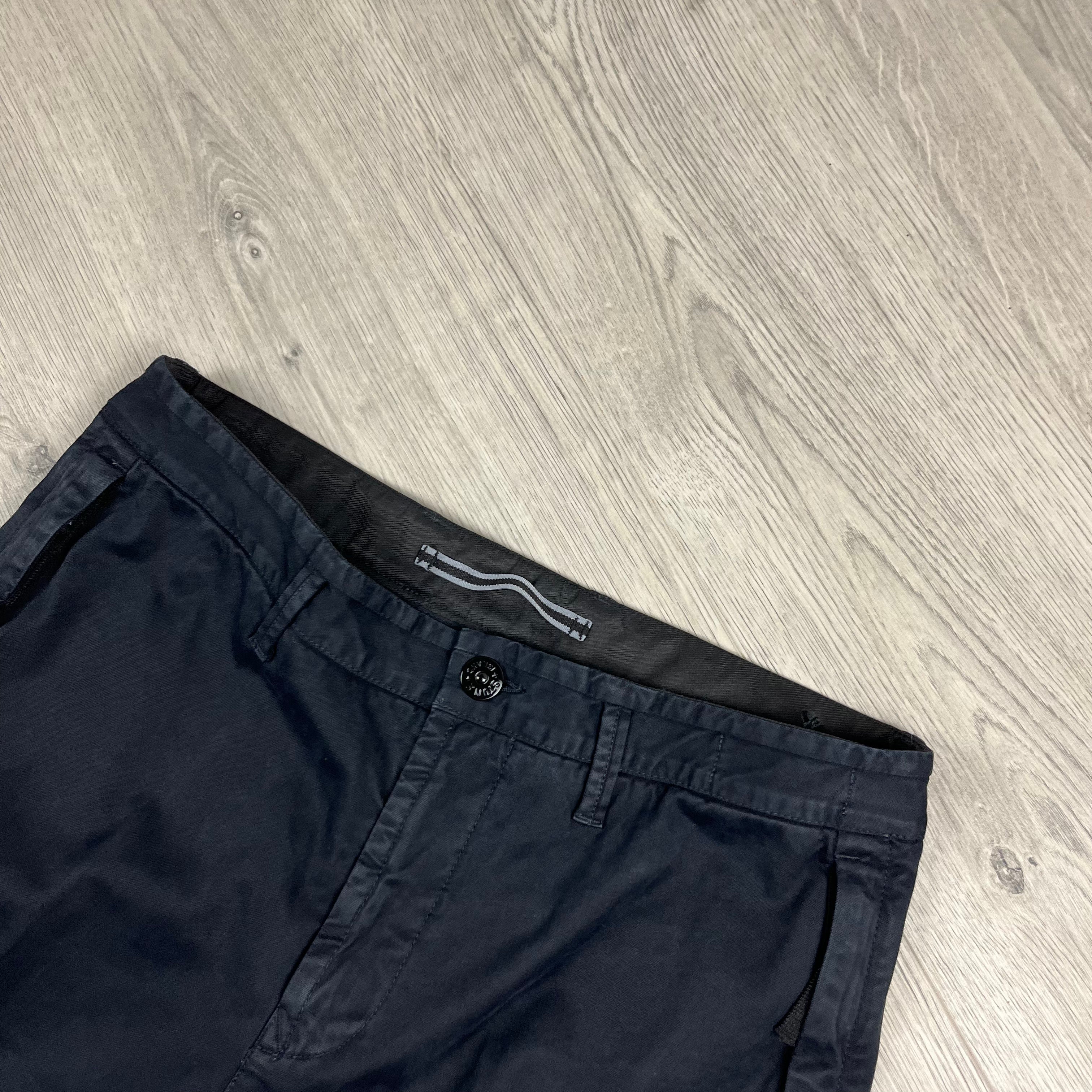 Stone Island Cargo Trousers - Navy -Usfansport