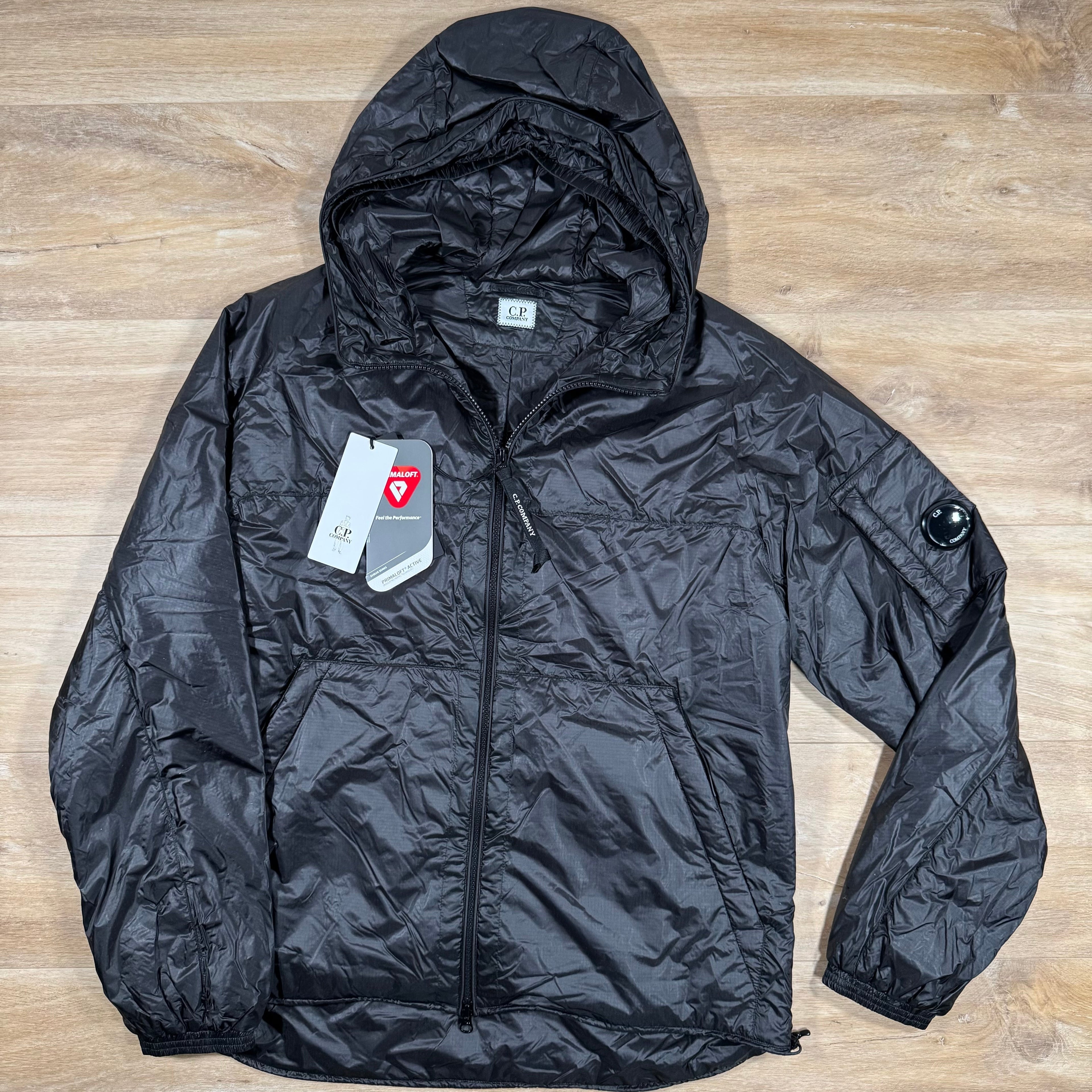 CP Company Nada Shell Lens Padded Jacket in Black -Usfansport