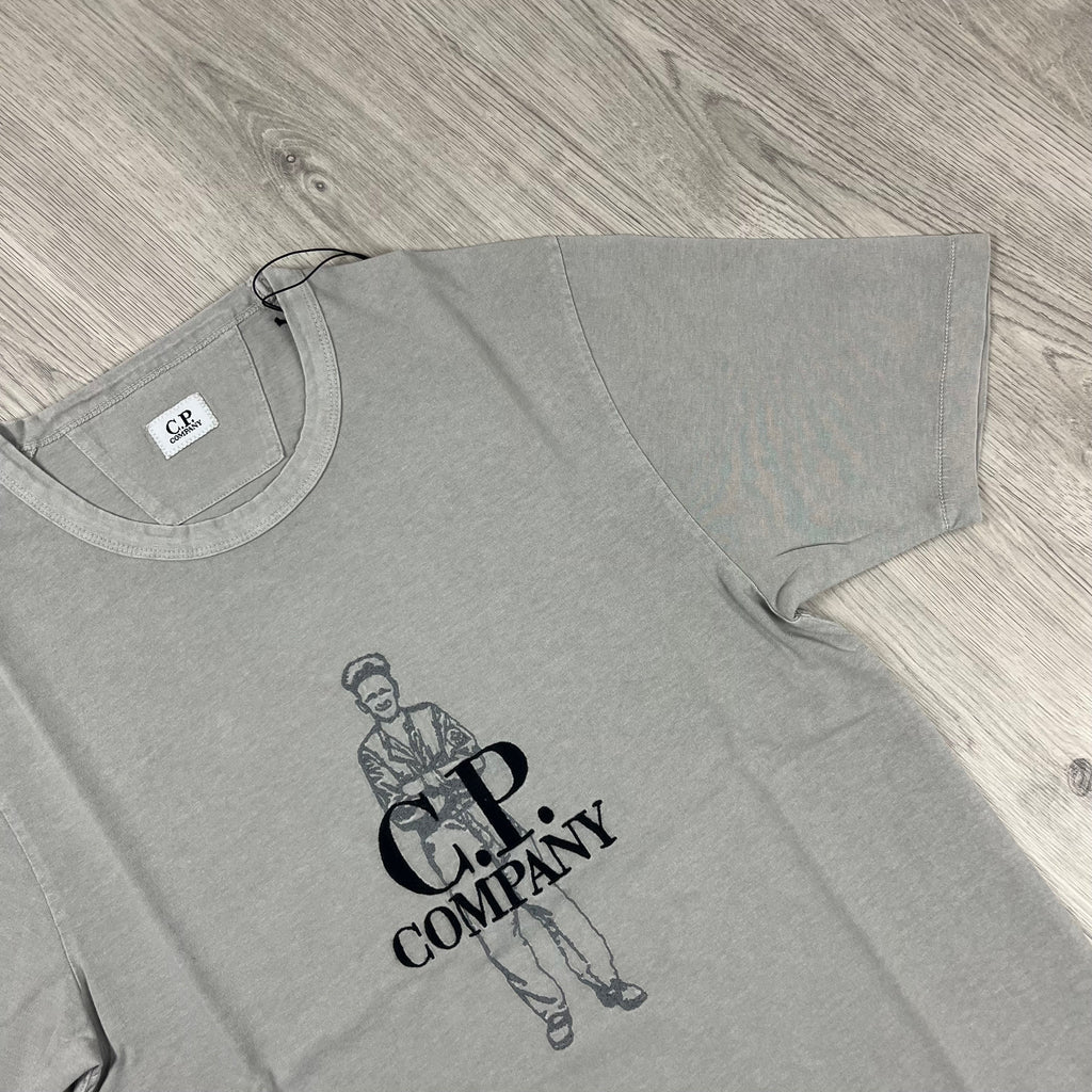CP Company Sailor T-Shirt - Drizzle -Usfansport