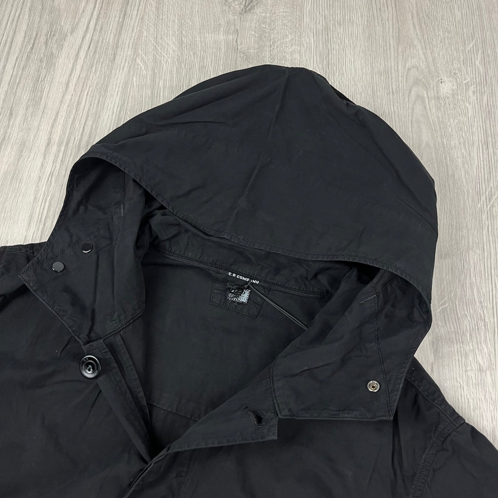 CP Company Hooded Overshirt - Black -Usfansport