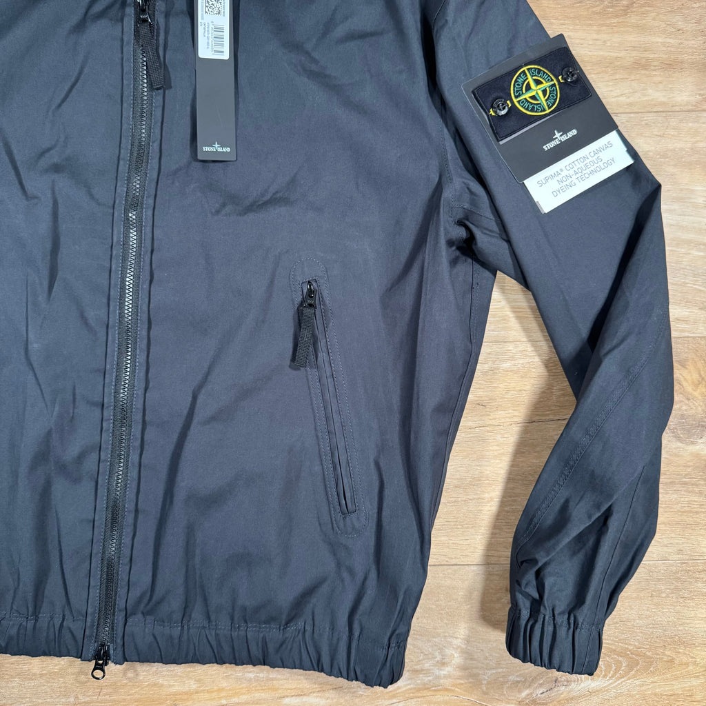 Stone Island Supima Canvas Jacket in Navy -Usfansport
