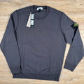 Stone Island Organic Cotton Fleece Sweatshirt in Charcoal Grey -Usfansport