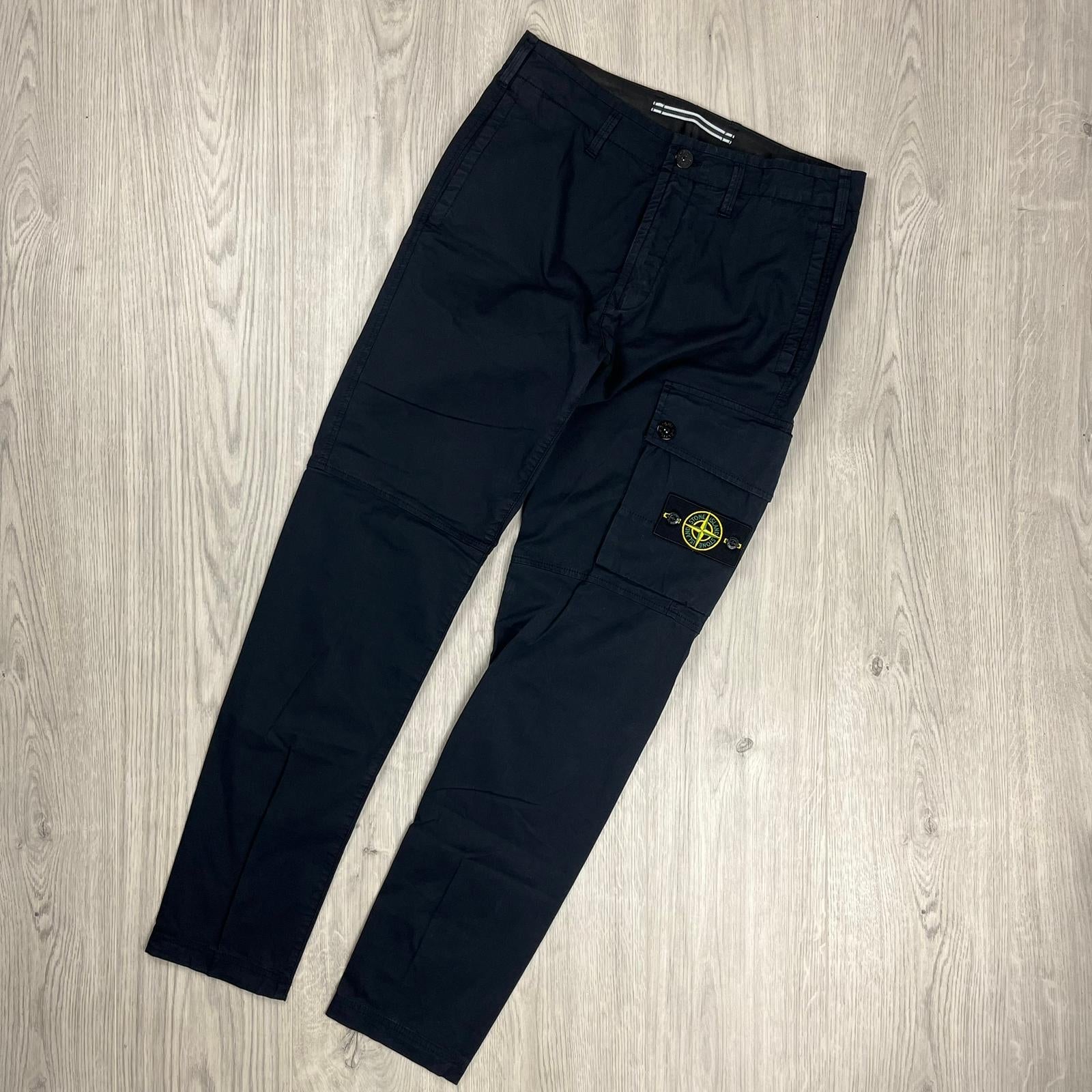 Stone Island Cargo Trousers - Navy -Usfansport