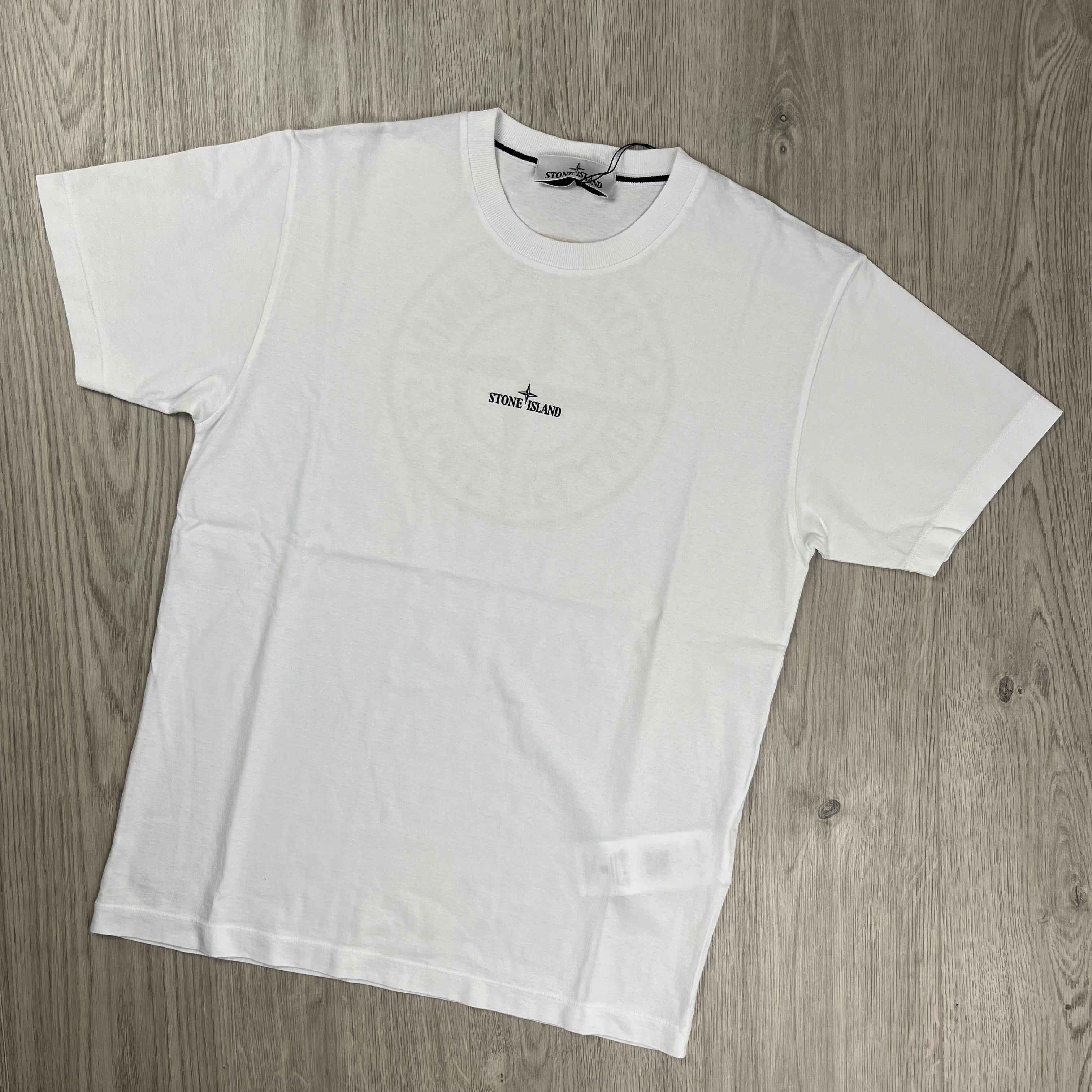 Stone Island Printed T-Shirt - White -Usfansport