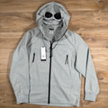 CP Company Shell-R Goggle Jacket in Blue Fox - Grey -Usfansport
