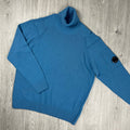 CP Company Knit Turtle Neck - Aegean Blue -Usfansport