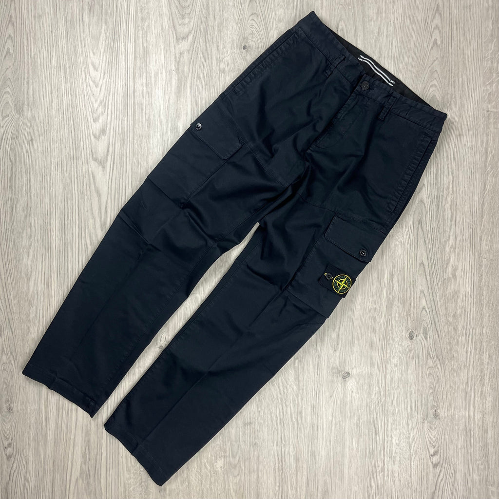 Stone Island Cargo Trousers - Navy -Usfansport