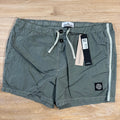 Stone Island Nylon Metal Button Swim Shorts in Sage Green -Usfansport