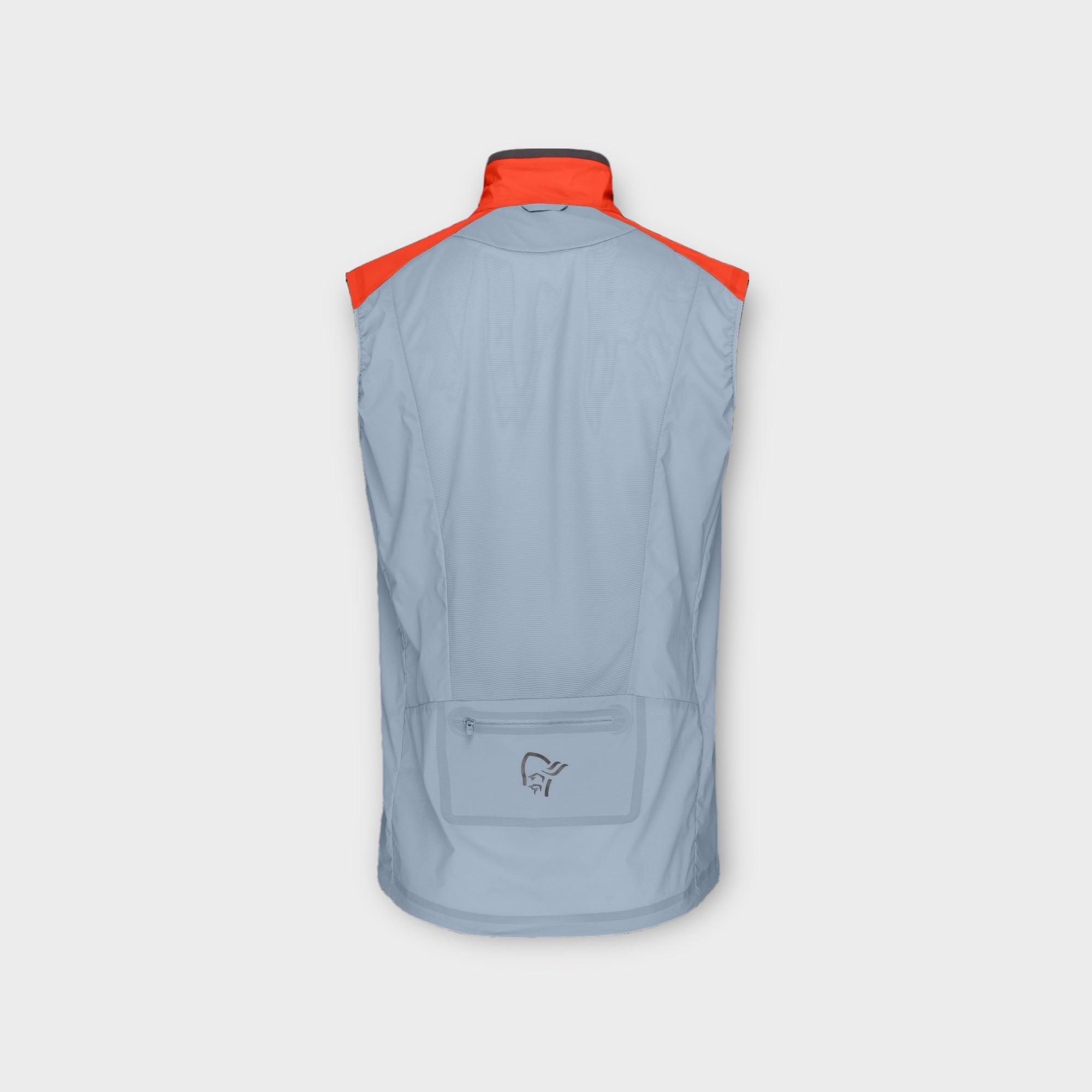 Norrøna Senja Aero90 Vest I Orange/ Lys Blå