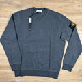 Stone Island Garment Dyed Crewneck Sweatshirt in Dark Grey -Usfansport
