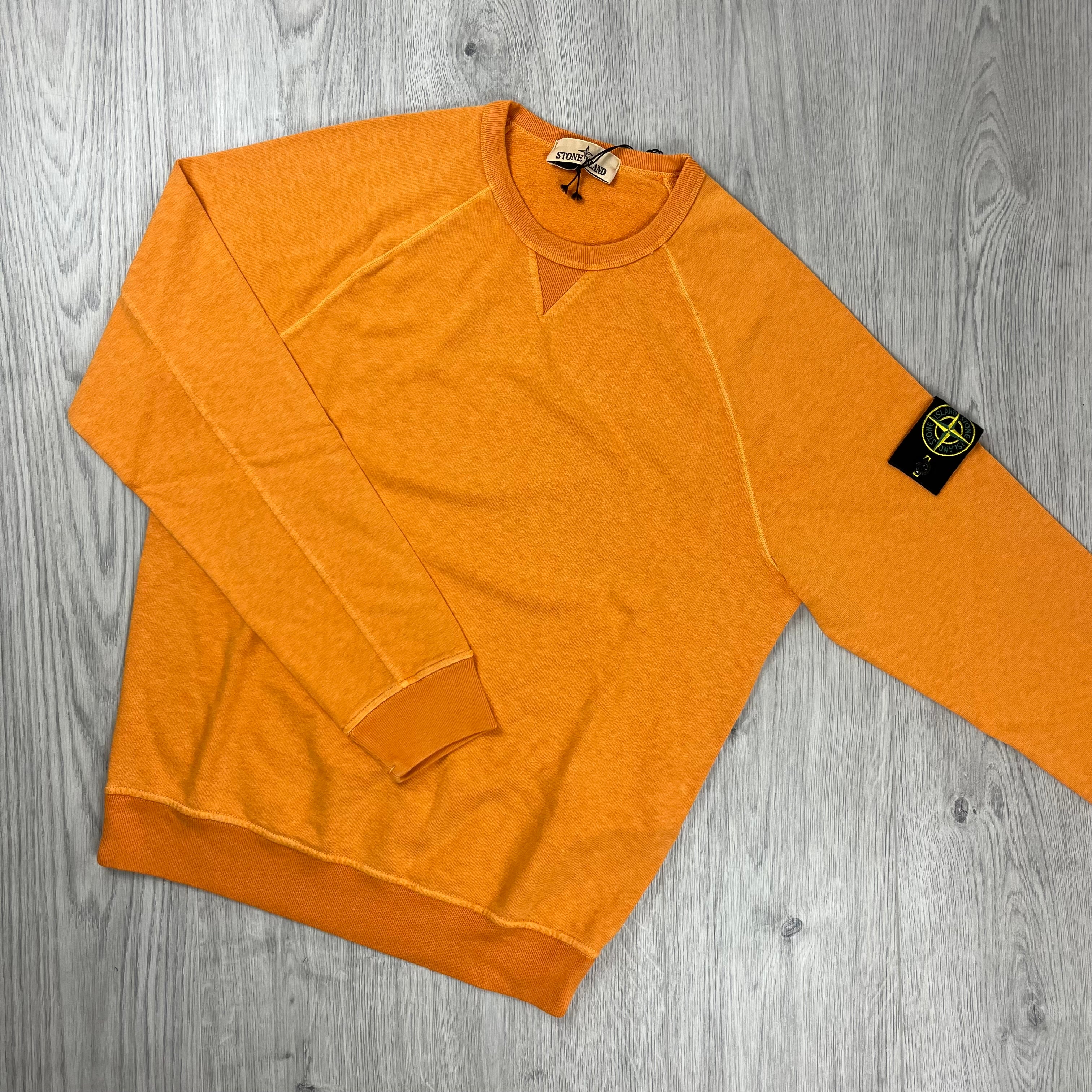 Stone Island Dyed Sweatshirt - Orange -Usfansport